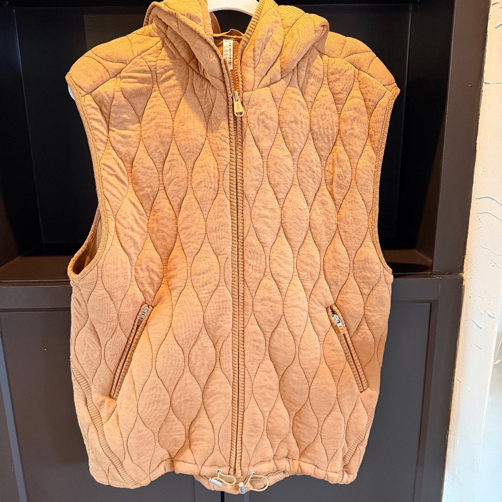 Free people dream big quilted vest copper